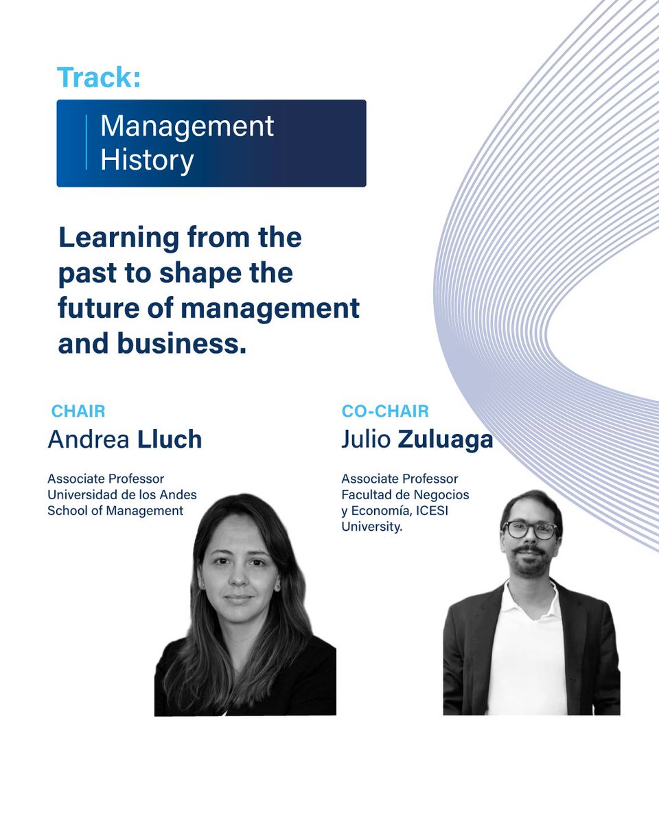 BALASorg's tweet image. 📜 #Management &amp;amp; #BusinessHistory – #BALAS2026
Learning from the past to shape the future in #LatinAmerica.
Join us in Bogotá (🇨🇴 @AdmonUniandes) to explore the roots and evolution of management thought.
🔗 balas.org/tracks2026
#ManagementHistory #Research #Conference