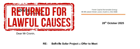AMASSMOVEMENT's tweet image. The public shouldn’t pay the price when 
private equity–backed developers act in bad faith.

#AMASS has formally rejected Power Capital Renewable Energy’s latest letter, citing a clear pattern of bad faith.

Read the full exchange 👇
amass.ie/#correspondence