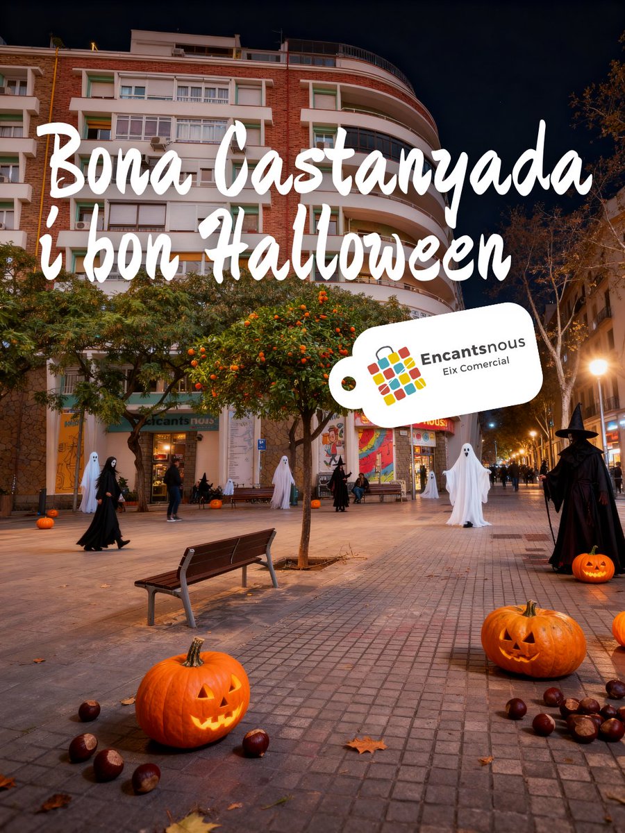 Celebreu el que celebreu, des dels Encants Nous Eix Comercial us desitgem una nit terroríficament divertida i plena de bons moments. 
Bona Castanyada i bon Halloween! 🌰🎃