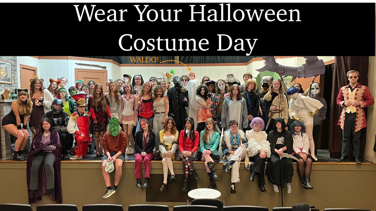 CommunityHS's tweet image. We loved all of the Spirit Week energy! 🌈🤠🧥👨🏽‍🏫👻