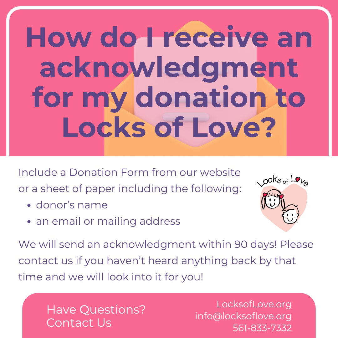 Need more information? Contact us!
☎️ 561-833-7332
📧 info@locksoflove.org
💻 LocksofLove.org

#locksoflove #nonprofit