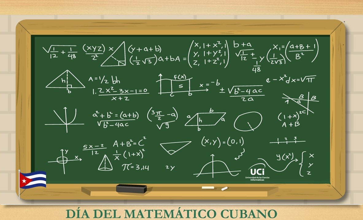 #Hoy celebramos el Día del Matemático Cubano, nuestra felicitación a quienes transforman números en soluciones y especialmente a los matemáticos de la <a href="/universidad_uci/">Universidad de las Ciencias Informáticas</a>.
¡Que este día sea tan especial como su aporte a nuestra sociedad!#UniversidadCubana