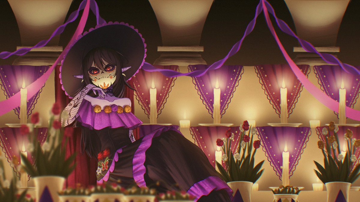 The veil is thin tonight…
Candles flicker, cempasúchils bloom, and whispers dance around the altar.
Even in the Underdark, we honor the souls who found their way home. 🕯️💀🌼
#DíaDeMuertos #VTuberEN #Yarikore

THX A TON FOR THIS AMAZING PIECE TO <a href="/BlackFeatherSt/">BlackFeatherStudio</a> check them out!💜