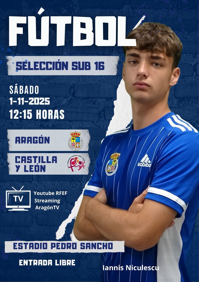 futbolaragon's tweet photo. #RFAF 𝗡𝗔𝗖𝗜𝗢𝗡𝗔𝗟 I SELECCIÓN SUB 16

 🗣️Segunda jornada
⚽️ @futbolaragon🆚 @FCyLF

📺 Directo👇
📌https://t.co/AshPVuKCDL
📌https://t.co/v9FplgYjP5

📱Sigue el minuto a minuto de las selecciones aragonesas en las redes de @futbolaragon

#VamosAragon https://t.co/hN5K5JKFbR