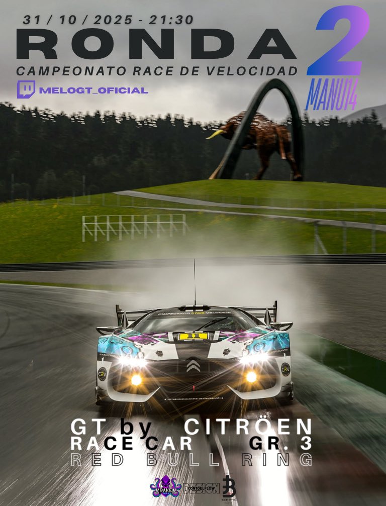 𝗥𝗔𝗖𝗘 𝗗𝗘 𝗩𝗘𝗟𝗢𝗖𝗜𝗗𝗔𝗗

📍 𝖱𝗈𝗇𝖽𝖺 𝟤 <a href="/SIMRACINGMADRID/">SIMRACING MADRID</a> 

🐙 <a href="/MANUELHERNANZ14/">MANU14</a> 

🇦🇹 𝖱𝖾𝖽 𝖡𝗎𝗅𝗅 𝖱𝗂𝗇𝗀

🚗 𝖦𝖳 𝖡𝗒 𝖢𝗂𝗍𝗋𝗈𝖾𝗇 𝖦𝗋𝟥
🖌️ <a href="/Con_ToEl_Flow/">ConToelFlow_Designs</a>

🖼️ <a href="/iasefe23/">KRK_ISequeiros ツ</a>

🕤 𝟤𝟣:𝟥𝟢
📺 Twitch.tv/melogt_oficial
