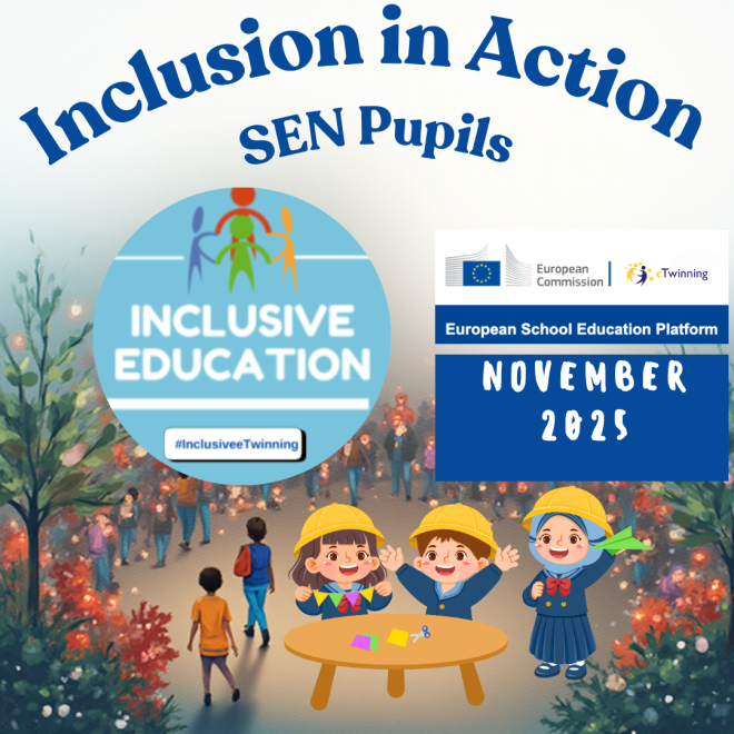 🌍 This November, let’s make mobility more inclusive! Join the Inclusive Education eTwinning featured group to share strategies for supporting SEN students in eTwinning &amp; Erasmus+ projects. #InclusiveMobility #eTwinning #ErasmusPlus #SEN #MindMatters
school-education.ec.europa.eu/en/etwinning/g…
