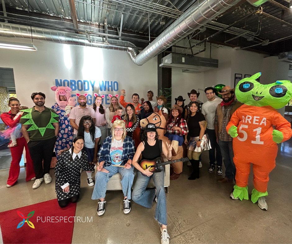 purespectrum_'s tweet image. From Westlake Village to Brazil - our teams around the world brought the spirit of Halloween to life! Happy Halloween from the PureSpectrum team! 👻 #PureSpectrum #Halloween2025