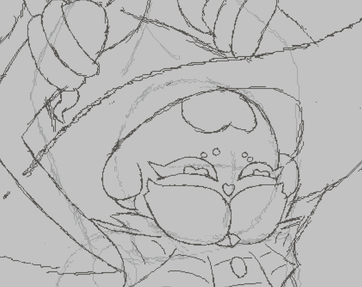 WIP for one more Halloween drawing~ (may or may not be done after Halloween) <a href="/SpikedHam/">Spiked Ham</a>