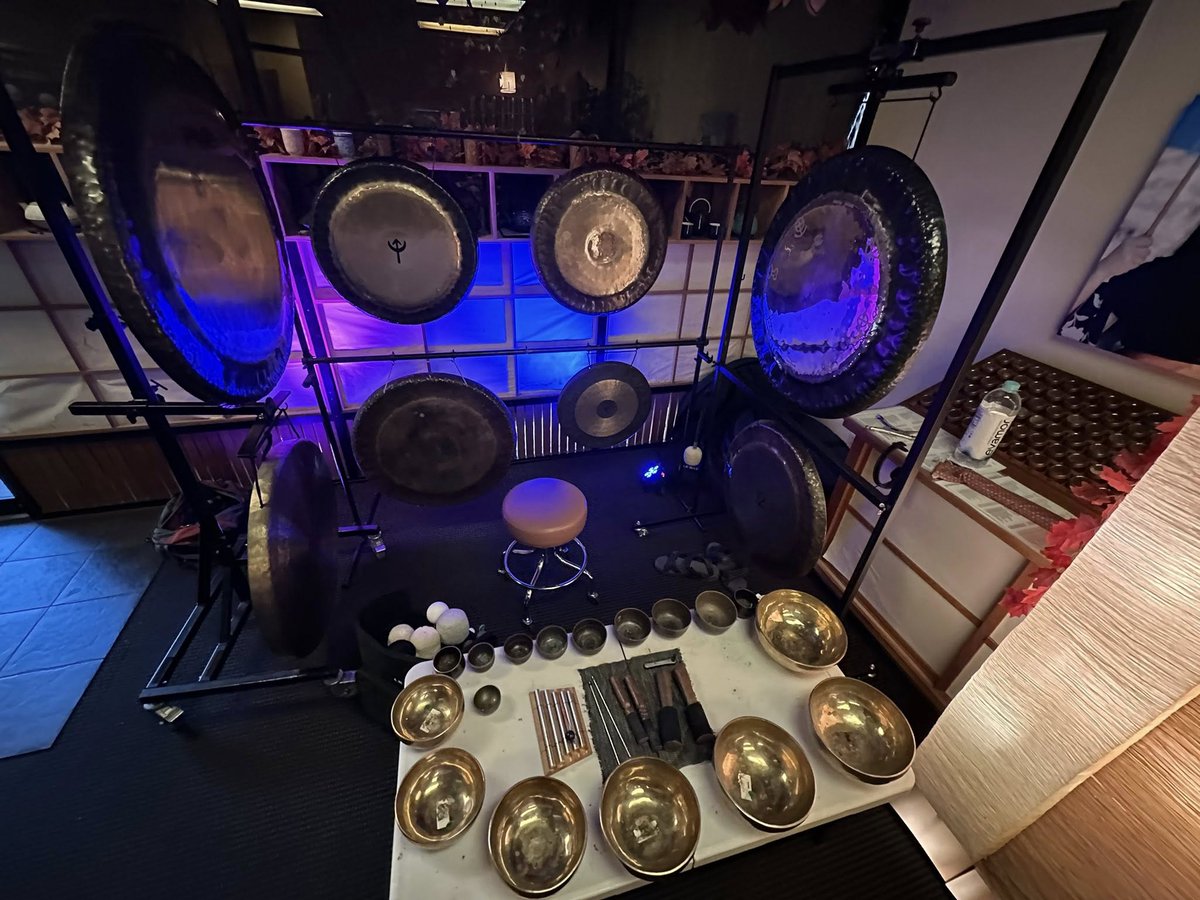 ThePathofTea's tweet image. Join us next Saturday, Nov 8th at 7pm, for a transformative Gong and Singing Bowl Sound Immersion with Harry B-Happy at The Path of Tea.  
🌿 Spaces are limited — check back soon for the link to reserve your spot.