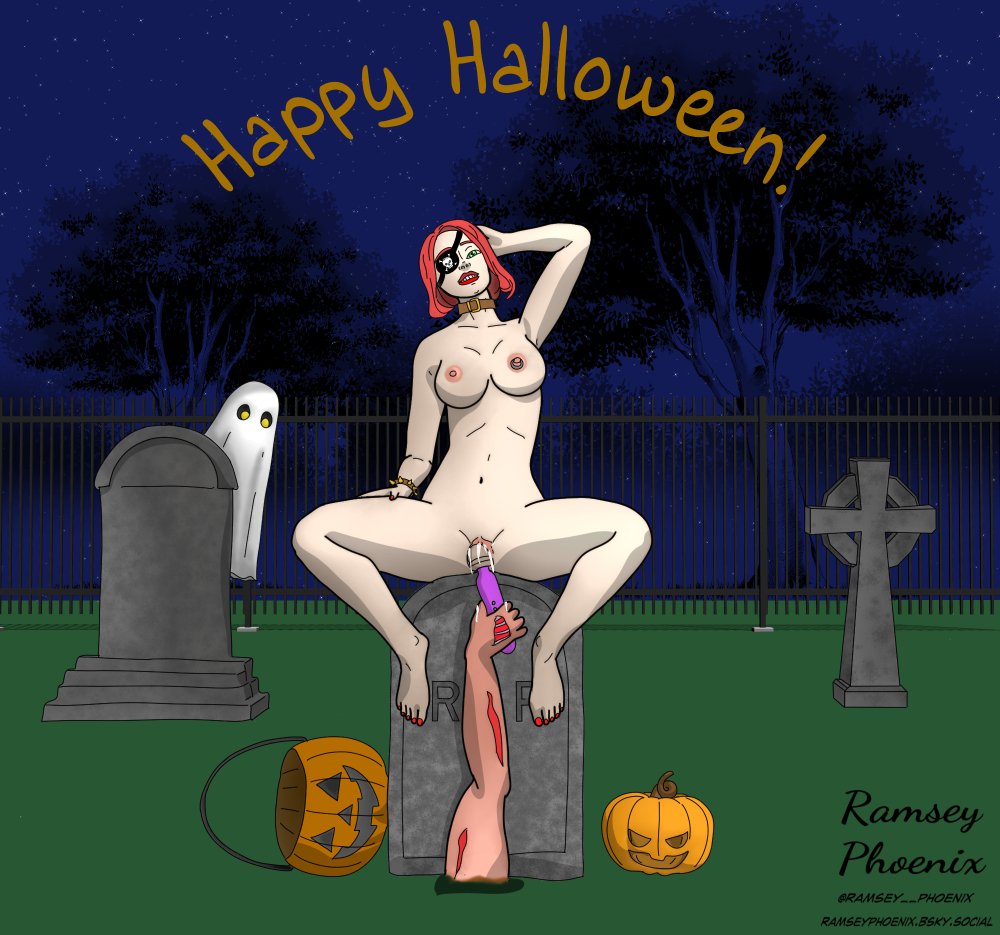 Happy Halloween! Hope everybody gets to have some fun! Had an interesting idea for Faye, so here she is! 😈🎃👻

#nsfw #nsfwart #Halloween #ocart #myoc