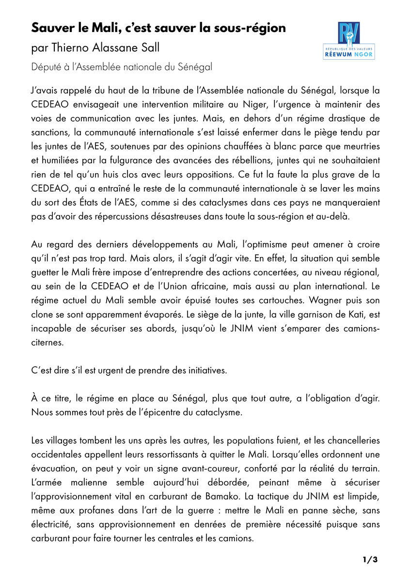 Thierno Alassane Sall tweet media