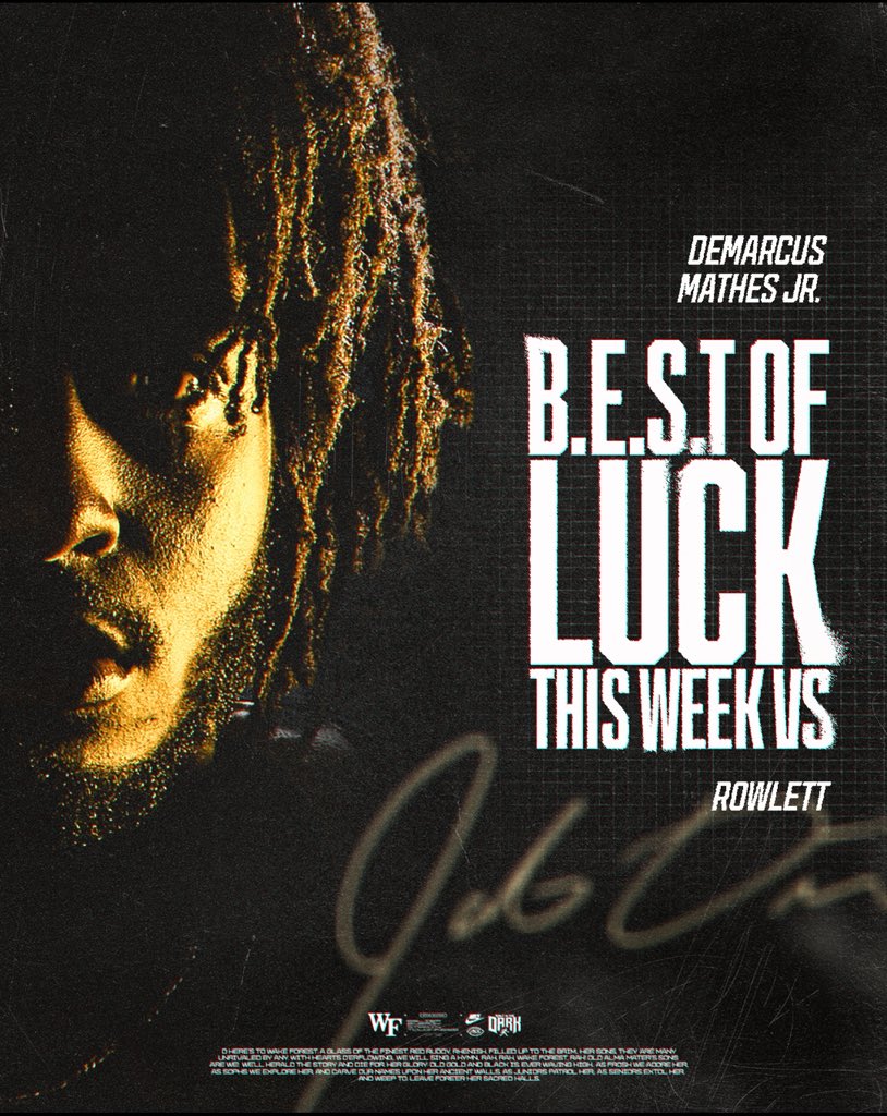 Thank you <a href="/tygatson/">Ty Gatson</a> and <a href="/WakeFB/">Wake Forest Football</a> for showing me love today! 
<a href="/sr_mathes/">DeMarcus Mathes Sr</a> <a href="/NGarlandFB/">North Garland HS Football</a> <a href="/trucker89/">Taurus Rucker</a> <a href="/ChaceGreatness/">Chace Wilson🏁</a> <a href="/CoachDC940/">David Cavitt</a> <a href="/CRobb15/">Chris Robb Jr.</a> <a href="/Kscott9983/">Coach K.Scott</a> <a href="/TXRecruits/">Texas Recruits</a> <a href="/TopPreps/">TOP PREPS - SEARCH SPORTS NEWS & INTERVIEWS</a>