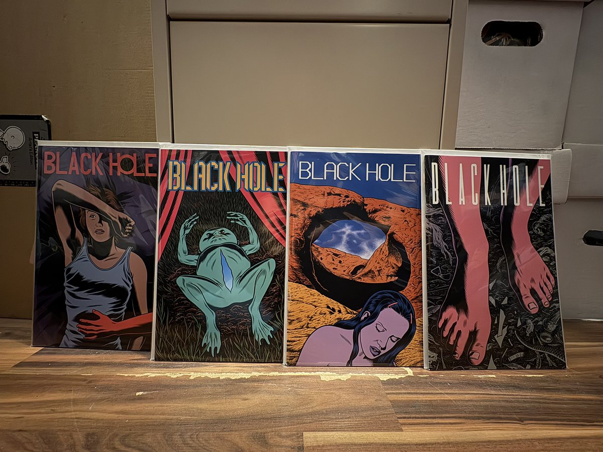 Hell of a score today…all 12 issues of Black Hole and they are in amazing condition