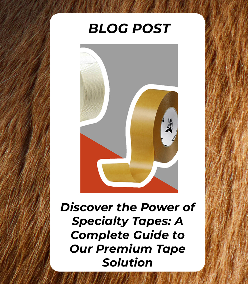 ClassyMoose_TM's tweet image. Dive into our latest blog post where we take you behind the scenes of our specialty-tape collection. 
-
Découvrez notre dernier article de blog ! On vous emmène dans les coulisses de notre collection de rubans adhésifs spécialisés.
Link | Lien: tr.ee/aEnFXj