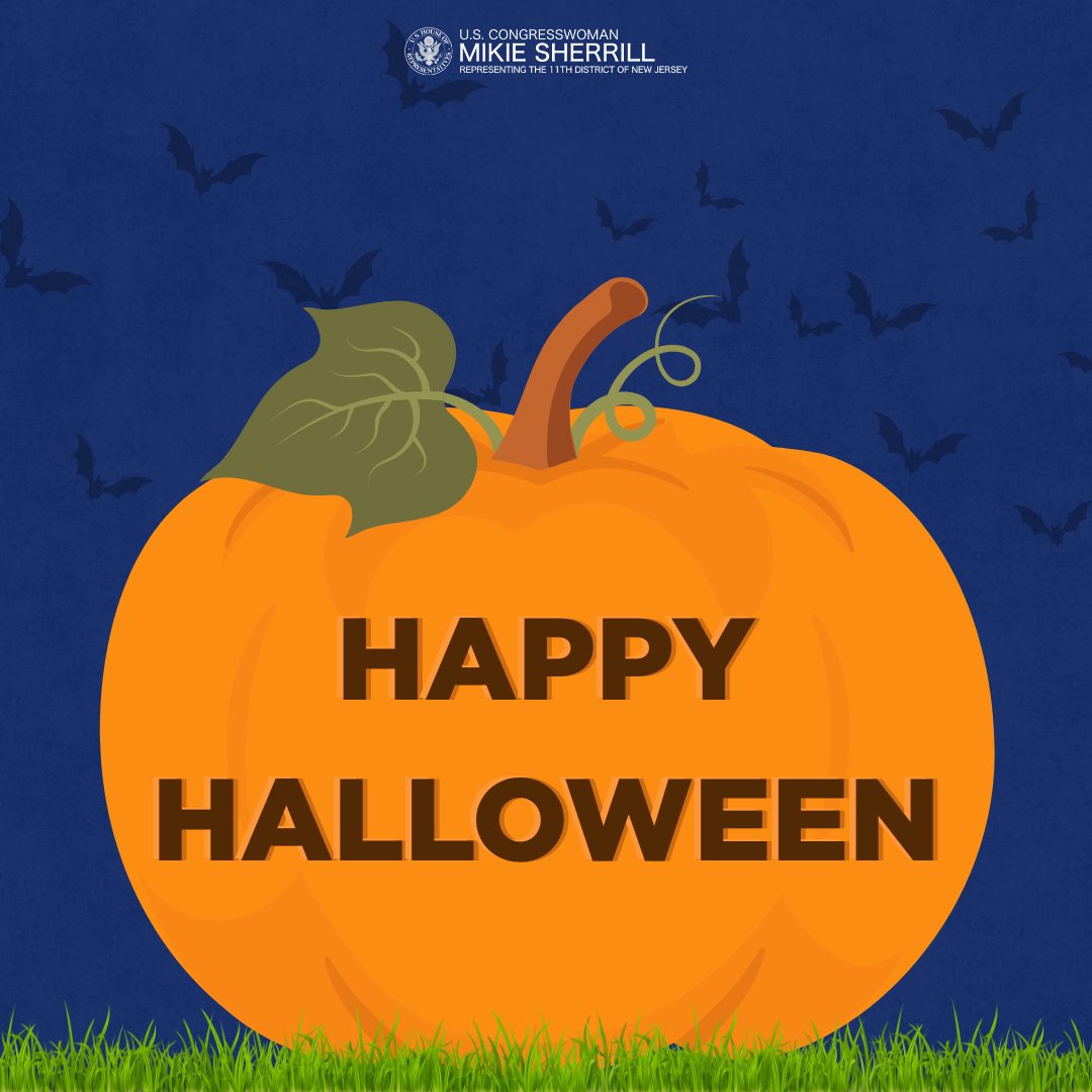 RepSherrill's tweet image. Happy Halloween, New Jersey! Wishing all the trick-or-treaters and safe, fun, and spooky evening! 🎃