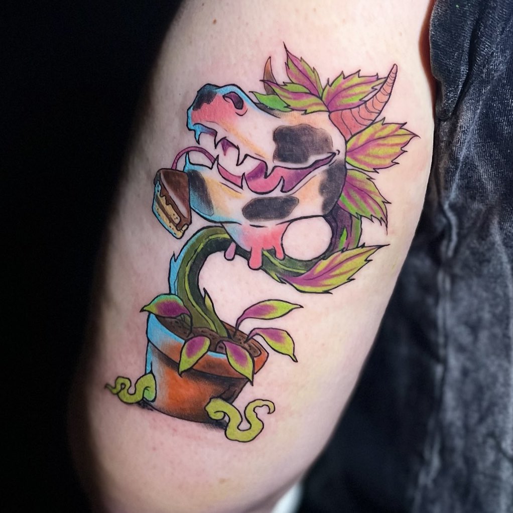 I got a cowplant tattoo today.