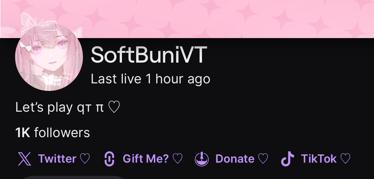I HIT 1K ON TWITCH!!!! I’m so freaking happy, I’m going to cry! Thank you guys so freaking much! Best Halloween ever!! AAAAAA!!!!!!!🥹🤍 
#Vtubers #VTuberUprising #ENVtuber

twitch.tv/softbunivt