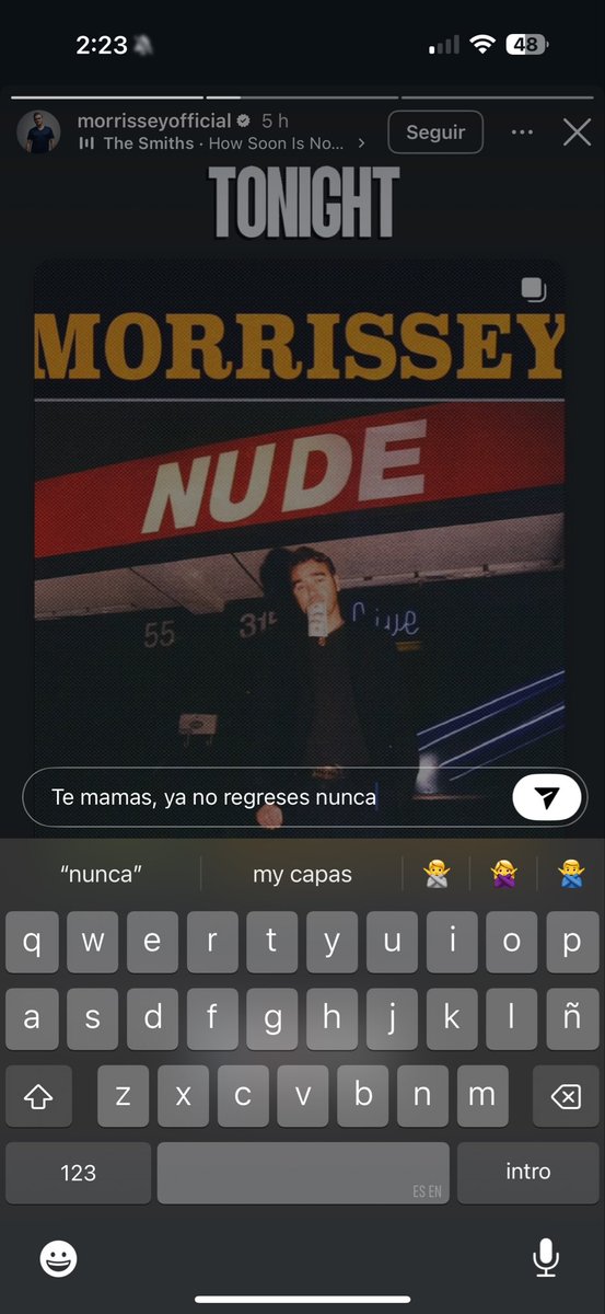 Morrissey volvió a cancelar HDLV 🤡😡