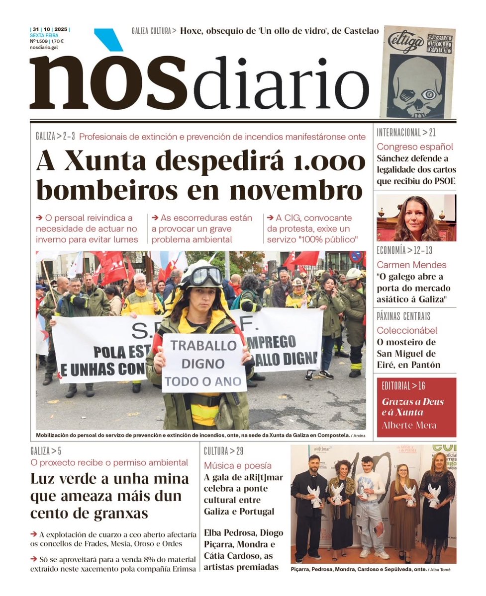 Os lumes apáganse en inverno. Xa tiñamos falta de persoal e agora 1000 menos