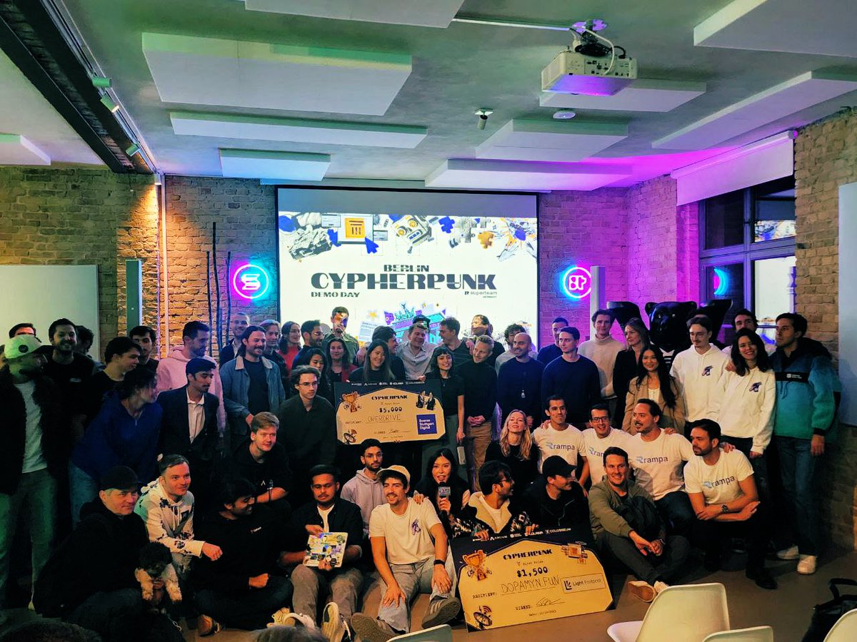 lililashka's tweet image. we won first prize at the side track hackathon for @overdrivedotwin, the next evolution of @predictionindex that we’ve been quietly building for sometimes. huge thanks to @SuperteamDE for organizing and Boerse Stuttgart Digital for the award. 

it’s almost time. Overdrive is…