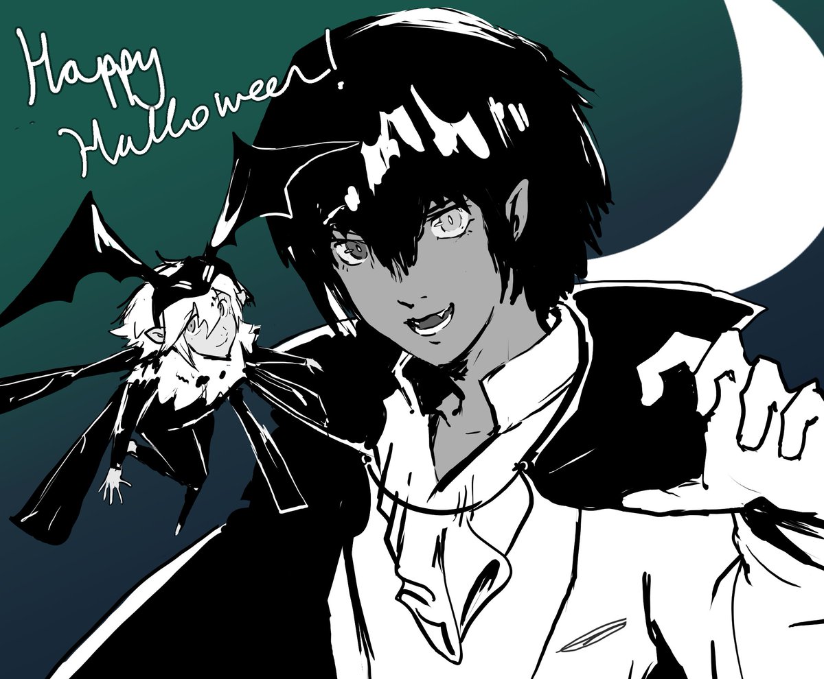 Will and Gallica will yall a Happy Halloween!! #MetaphorReFantazio