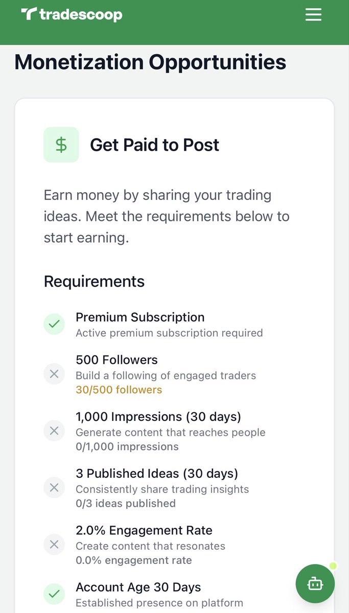 tradescoopHQ's tweet photo. Post verified trade ideas, build your following, and start earning on Tradescoop. Your performance and engagement unlock real payouts. No gimmicks. Welcome to the Proof of Profit network.
$SCOOP @base #CreatorEconomy #onchain https://t.co/IZIo3i1cLM