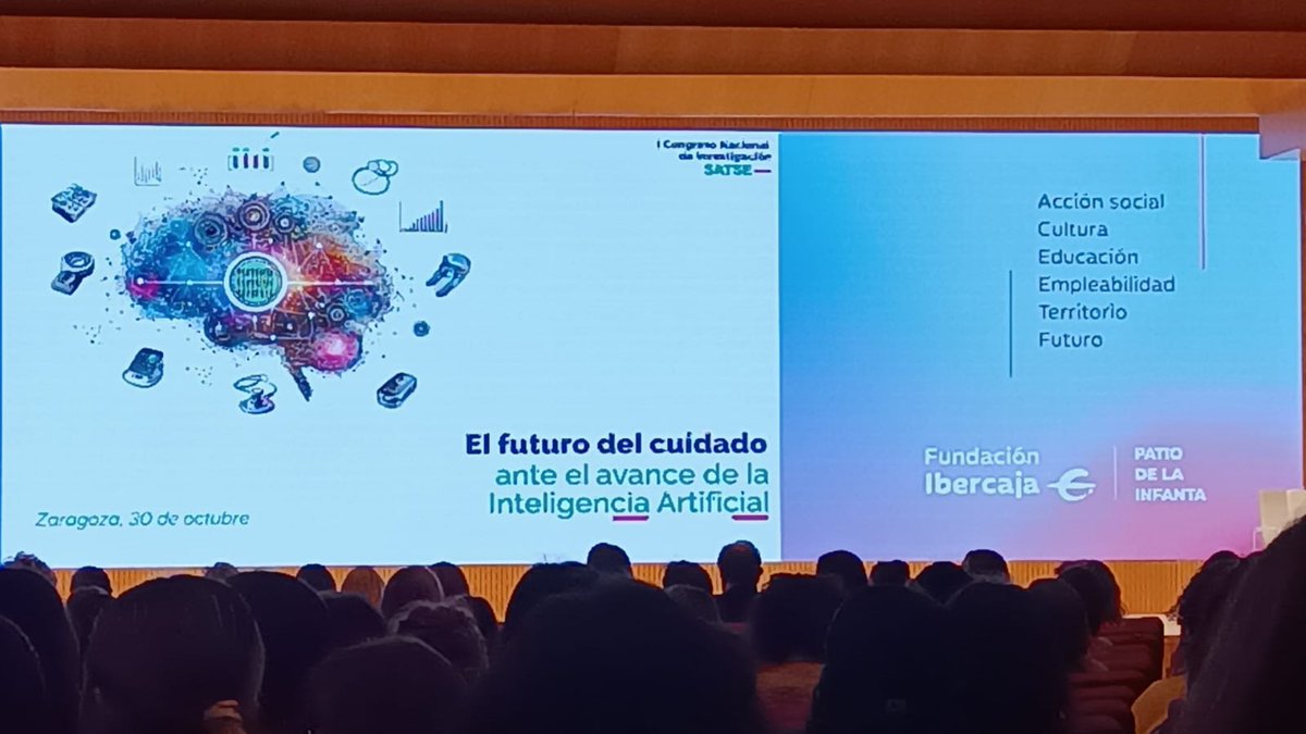 Ayer se celebró el  l Congreso Nacional de Investigación SATSE. Donde profesionales de la Enfermería, la Fisioterapia y la tecnología debatieron sobre el impacto de la IA en el futuro del cuidado. Algunos miembros del grupo participaron con sus ponencias
<a href="/CrisDomRu/">Cristina Domingo</a>