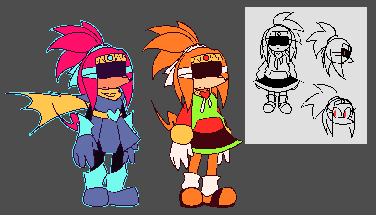 As an extra, here's the Tikal design used here, plus her Light World equivalent. Have fun!

Also, remember all full-res (and even some alternate backgrounds) are in the google drive link in pinned!!!!!