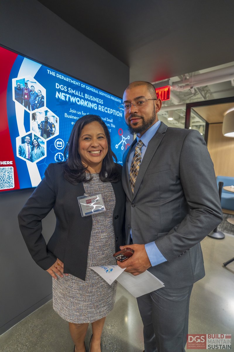 DCDGS's tweet image. 🎉 Celebrating the success of the DGS Small Business Networking Reception! Thanks to our partners, CBEs, local businesses, entrepreneurs, and #TeamDGS for attending. From technical support to contracting and capital opportunities, DGS is here to help you. #SmallBusiness