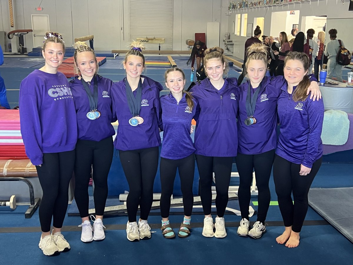1st meet of season ☑️congratulations on 2nd place team finish 💜🐾 Cougar Gymnastics