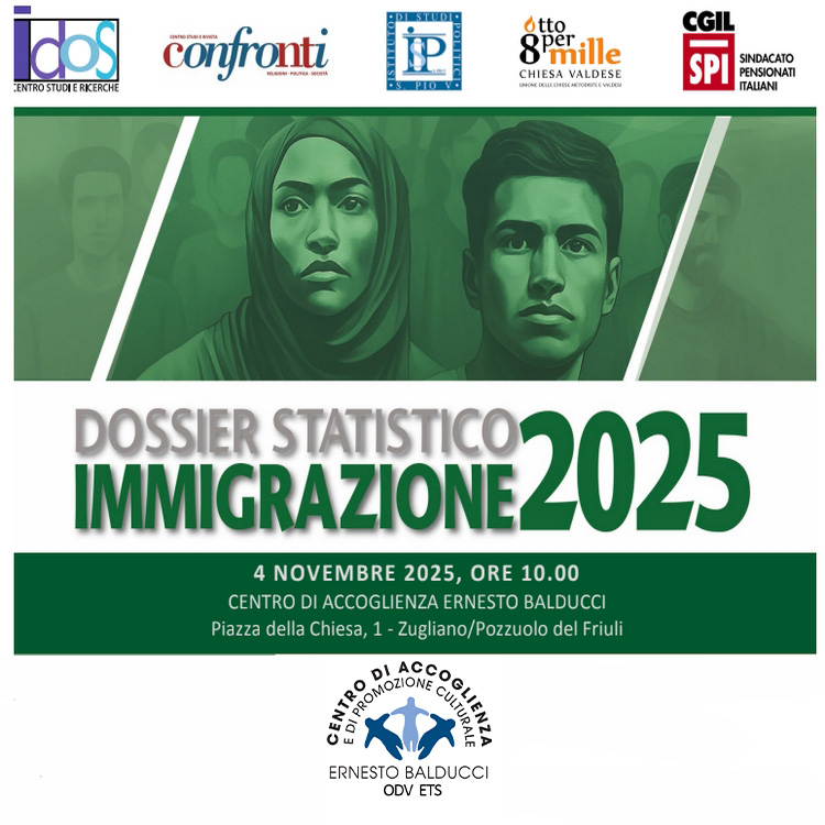 Il 4 novembre presentazione del Dossier Statistico Immigrazione. Presenti fra gli altri  Paolo Attanasio e <a href="/one_paolone/">Paolo Iannaccone</a> centrobalducci.org/eventi-e-news/…. L'incontro si potrà seguire sia in presenza che a distanza (con volume integrale scaricabile in pdf), sul canale Youtube del Balducci.
