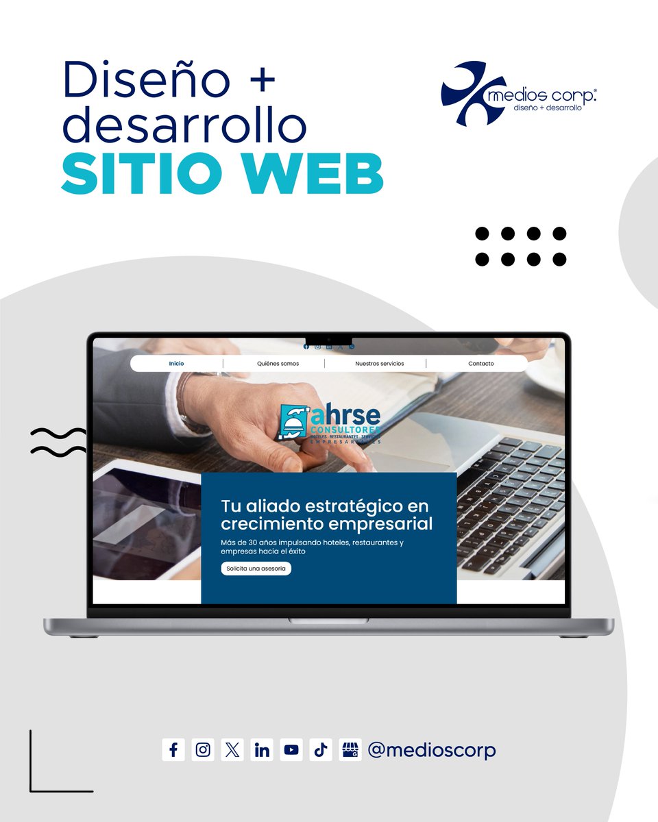 MediosCorp's tweet image. Les presentamos nuestro más reciente💻 Desarrollo de Sitio Web ahrse.com.mx
Agradecemos a nuestro cliente @ahrseco por brindarnos su confianza en nuestro trabajo 🙌🏻
#MediosCorp #SitioWeb #LosMochis #Diseñoweb #WebDesign #AhrseConsultores #AHRSE  #SitioWebProfesional