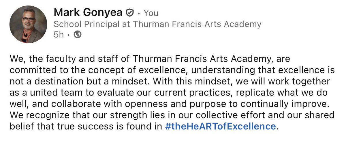 DrMarkJGonyea's tweet image. #collectiveCommitment #theHeARTofExcellence