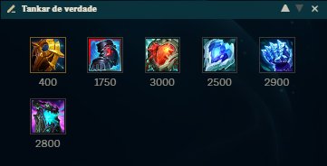 acervothresh's tweet image. Cada partida é situacional, mas eu tenho 3 builds padrão dependendo da situação