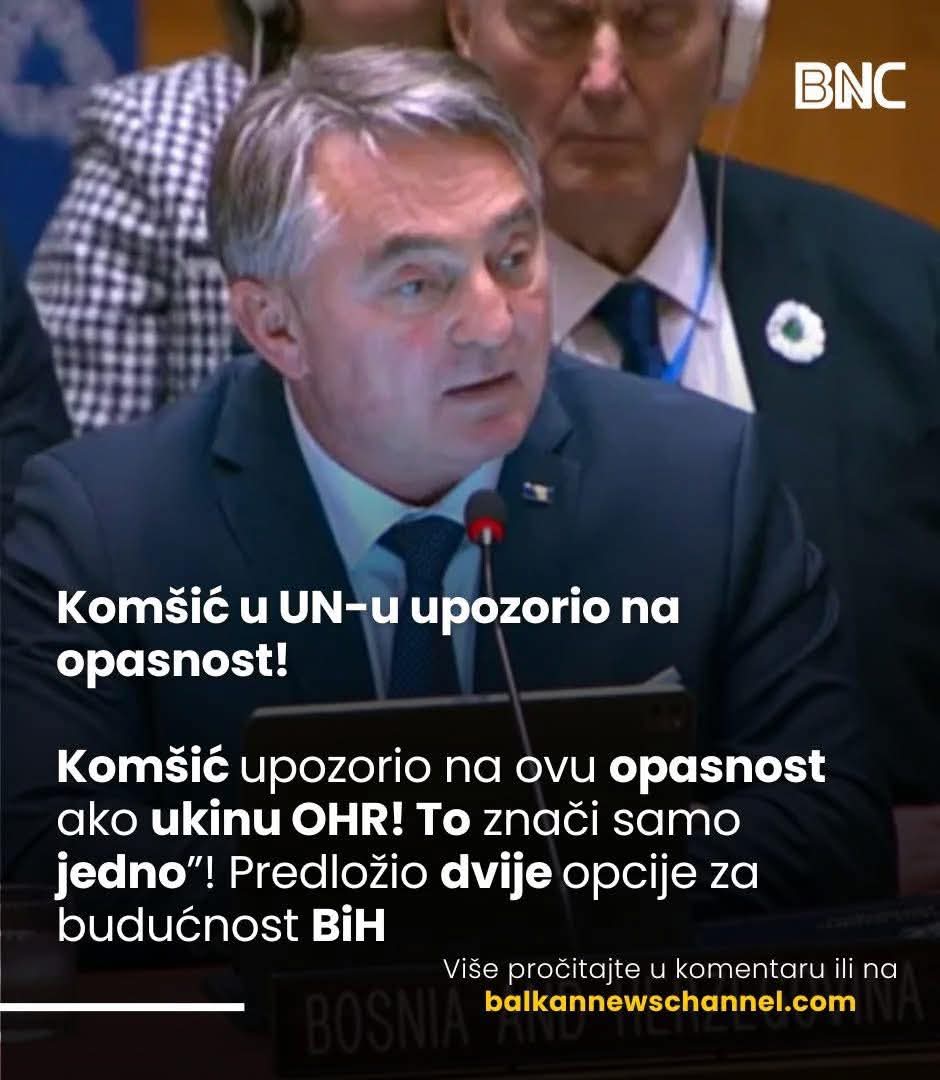 Predsjednik Republike 
Bosne i Hercegovine, 
Zlatni ljiljan, 
Zeljko Komsic je jasno i glasno porucio svima:
Ima nas jos zivih, 
ako bude gorila nasa Bosna gorice sve oko nje te cijela Europe 🇪🇺.