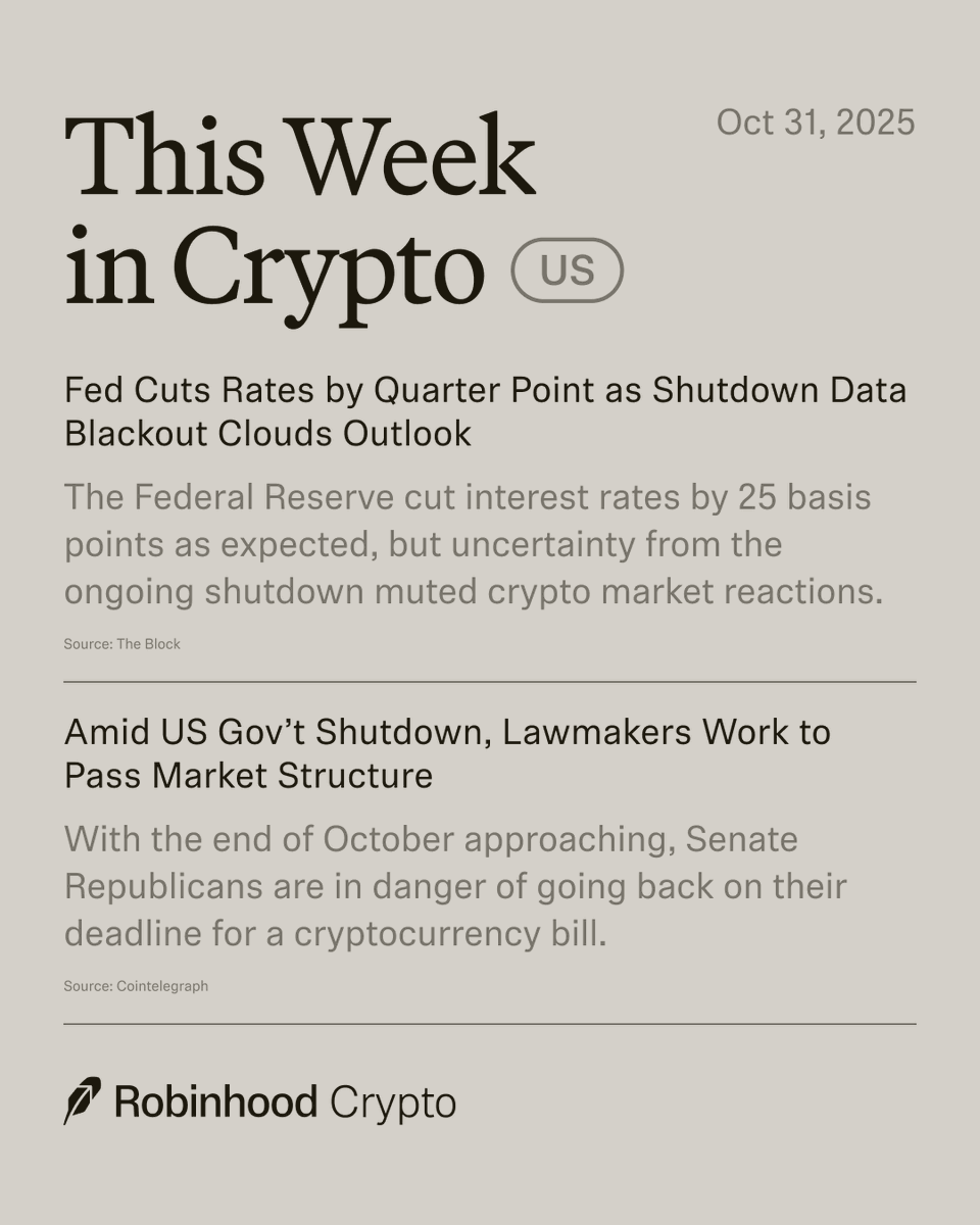 Trick-or-treaters are out. So is your weekly recap. #ThisWeekInCrypto