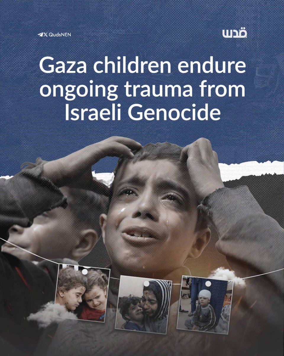 Children in Gaza are experiencing continuous psychological and physical trauma as a result of the ongoing Israeli genocide. 

They live in constant fear due to the loss of family members, widespread destruction of infrastructure, and severe physical injuries.

Hospitals and