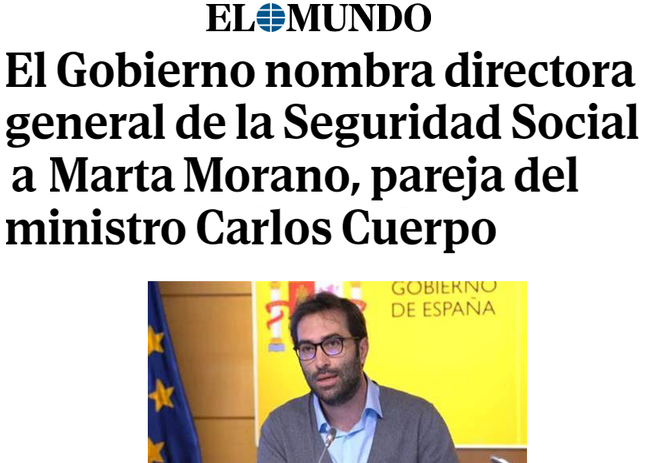 CCivicaCatalana's tweet photo. El marido de la ministra Nadia Calviño
La mujer del ministro José Manuel Albares
La hermana del ministro Oscar Puente
La pareja del ministro Carlos Cuerpo

Qué suerte tienen que los candidatos más idóneos del mundo para ocupar los cargos pagados con sueldazos sean de la familia. https://t.co/xGO55MaEBc