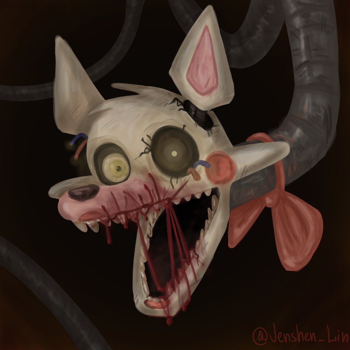 jenshen_lin's tweet photo. Happy Halloween :p

#fnaf #fnaffanart #fnafart #mangle #art https://t.co/YWlTJjahq0