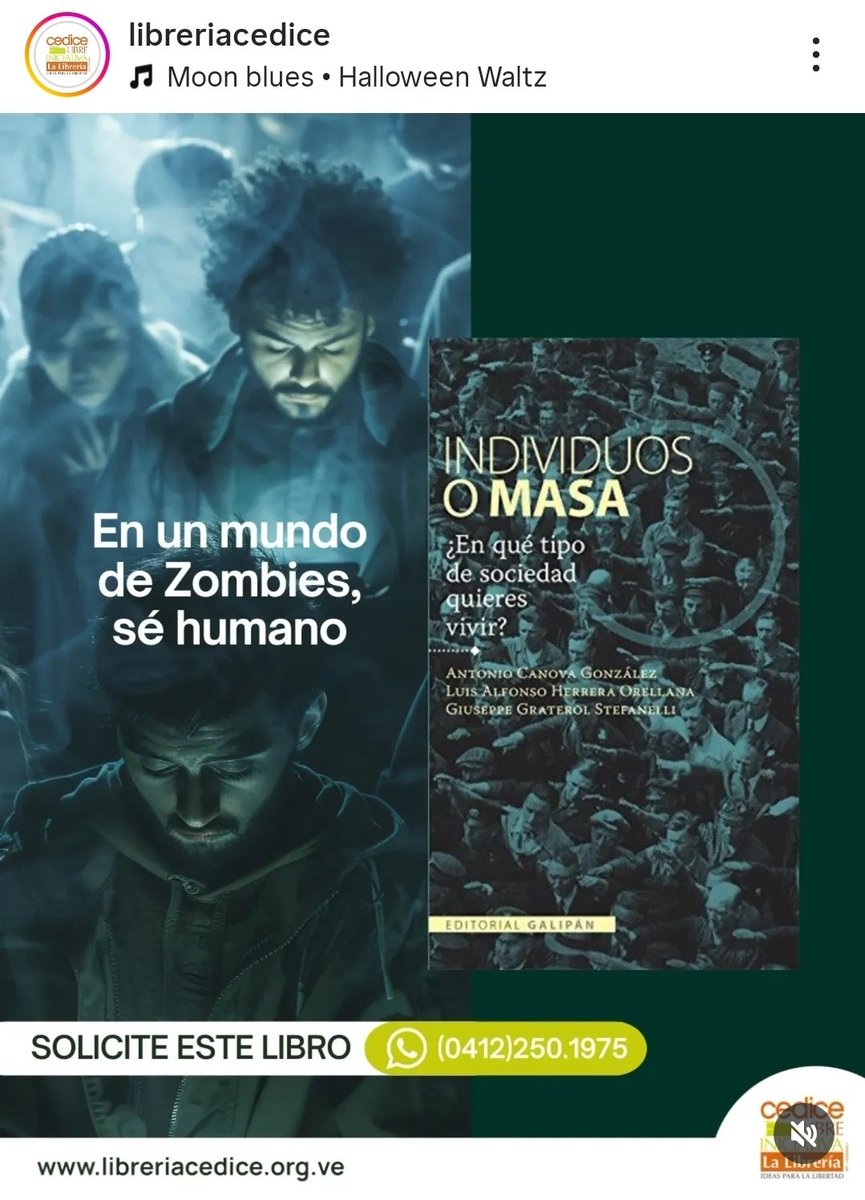 antoniocanovag's tweet image. En un mundo de Zombies, sé humano...

Individuos o masa ¿En qué tipo de sociedad quieres vivir?