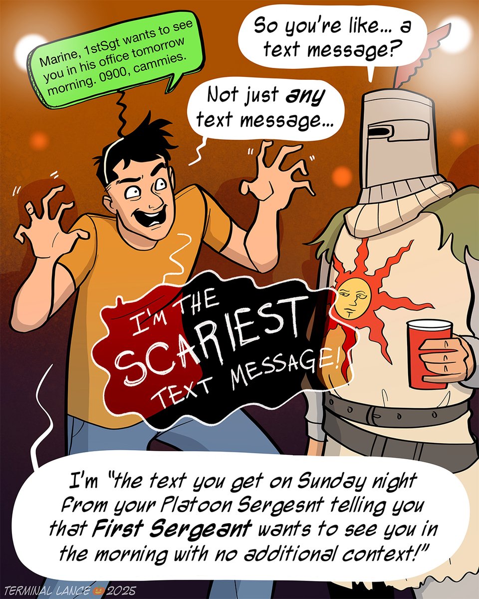 TerminalLance's tweet image. Truly the spookiest outfit at the party... Happy Halloween, devils. 🎃