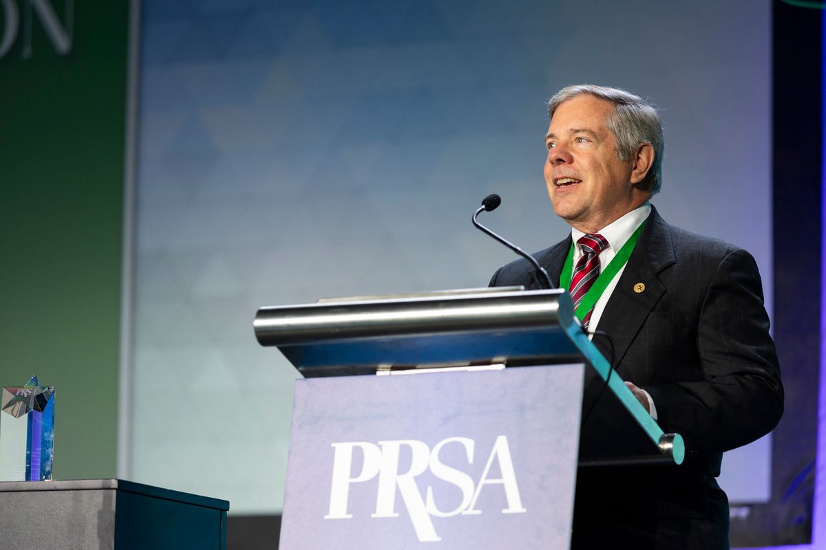 PRSA's tweet image. 👏 Congratulations to our #ICON2025 Award honorees!

🏅 D. Parke Gibson Award – W. Patrick McSweeney, APR, Fellow PRSA
🏆 PR Professional of the Year – Dominic K. Hawkins II

Celebrating excellence, inclusion &amp;amp; leadership in #PublicRelations.

#PRSAICON #PRLeadership