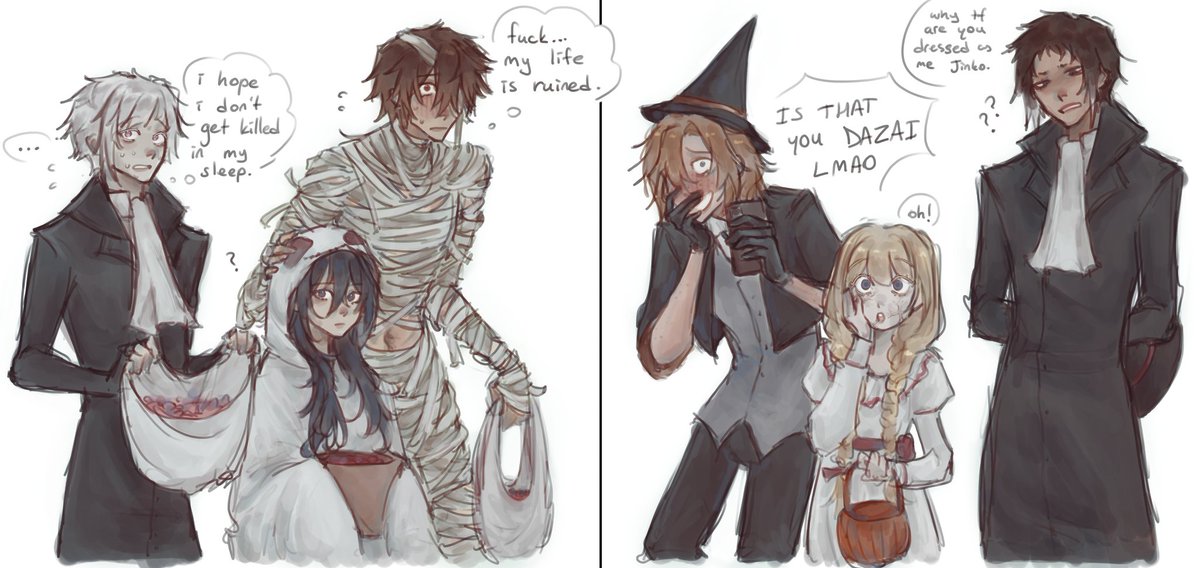 Im so late but happy halloween #BSD