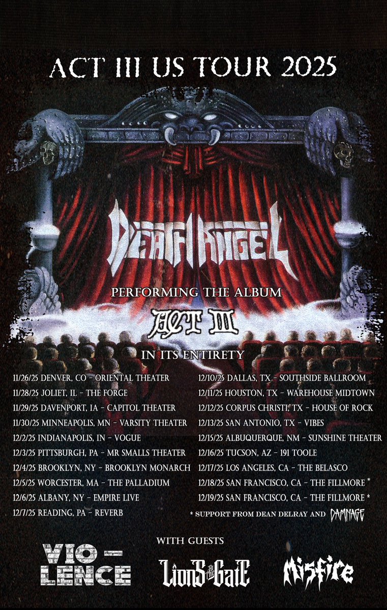 Death Angel tweet media