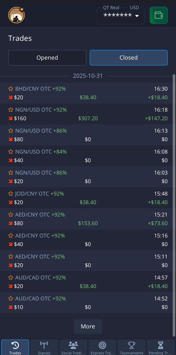 cryptoblisssHQ's tweet image. 🔥 CryptoBliss™ Precision Framework in Action
4 Trades • 100% Full-Cycle Wins 💯

✅ Base Wins: 3
✅ M3 Recovery: 1
🎯 Perfect structure execution — precision, discipline, results.

#CryptoBliss #BinaryOptions #PocketOption #TradingDiscipline #OTCPrecision #CryptoBlisss