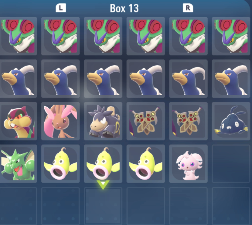 RusemasterRowan's tweet photo. If anyone wants to swap shinies on ZA, heres what I've got for extras right now. https://t.co/lxpcifWOvu