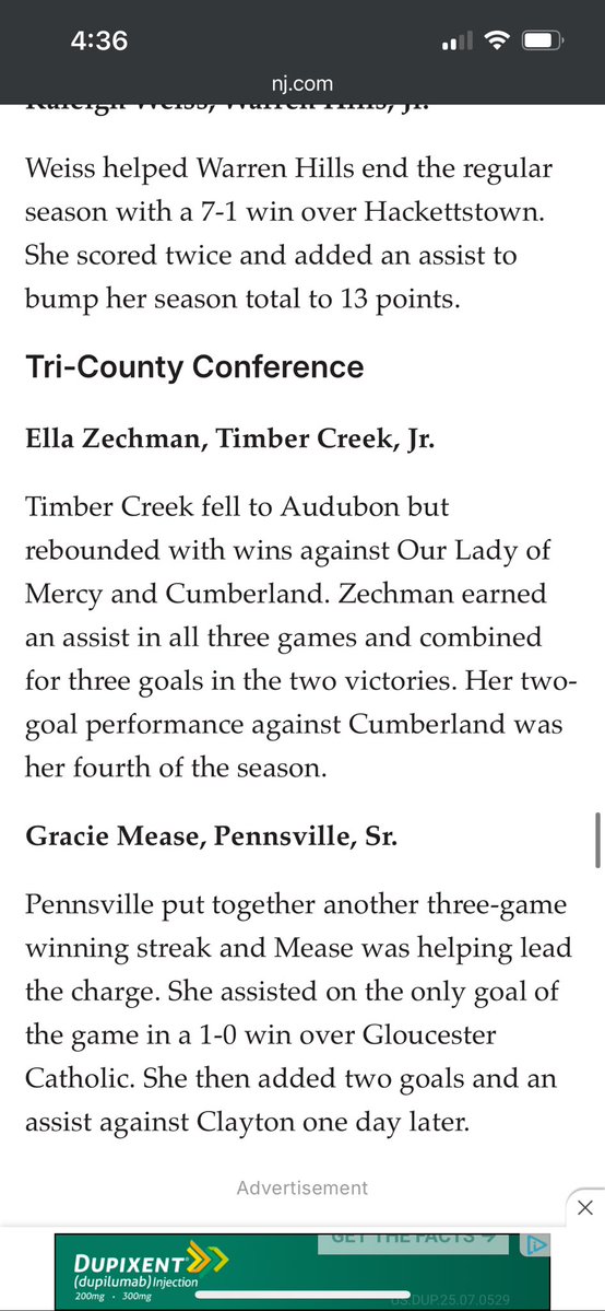 2Xx Player of Week!! We see you Ella 💪🏑⚡️