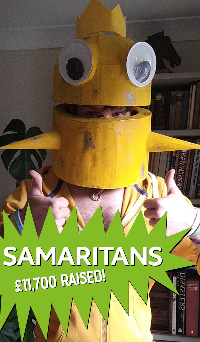 We raised £11,700 for <a href="/samaritans/">Samaritans</a> over the month of October! Thank you so much everyone who supported in anyway they could! I hope everyone enjoyed the R.E.P.O. Halloween Cosplay stream. Loving the update by the way <a href="/semiworkstudios/">semiwork</a>. Happy Halloween everyone!! 🎃🌞