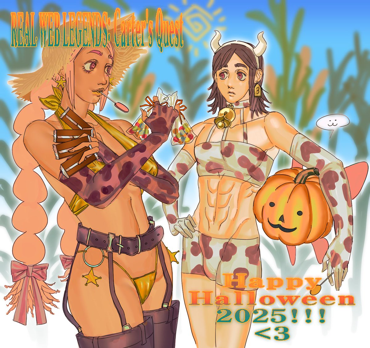 _tocsam's tweet photo. Happy #RWLCQ Halloween!! 🎃🧑🌾🐄 https://t.co/nIwoKiNTxo