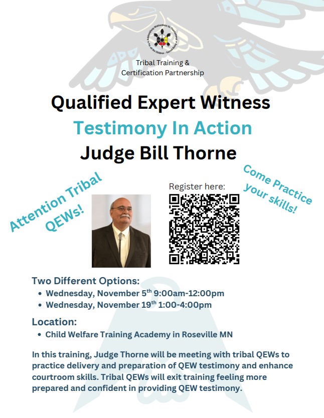 Practice Delivery and Preparation of Tribal QEW Testimony and Courtroom Skills